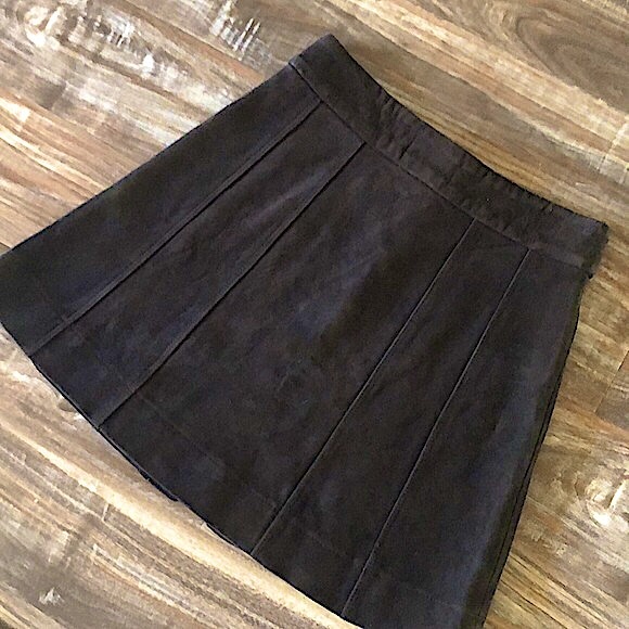 Frame Denim Suede Button Front Skirt - Picture 6 of 16